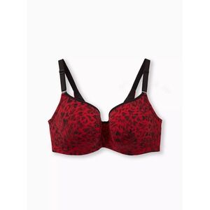 Torrid Full Coverage Balconette Lightly Lined Print 360 Back Smoothing Bra 44DDD